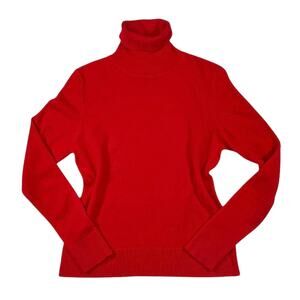 Bloomingdale’s Red Cashmere Sweater | Size L